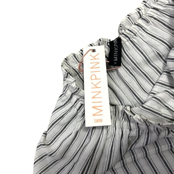 NEW Minkpink Stripes Bikini Swim Cover Size Medium 12 Beach Holiday Skirt BNWT - Picture 3 of 4